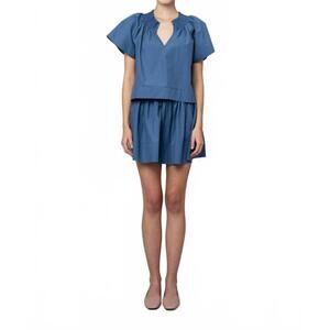NEW SOFIA natalie short sleeve top in french blue